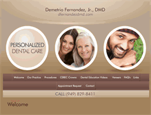 Tablet Screenshot of dfernandezdmd.com